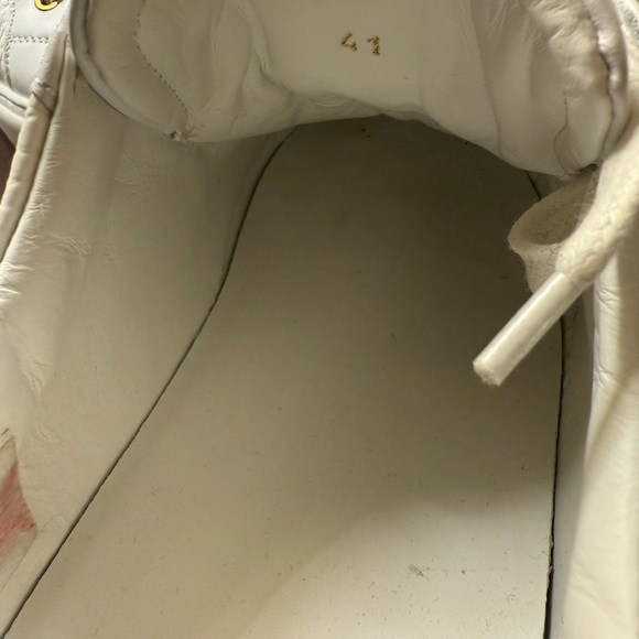 MCM White Leather Sneakers with Logo Pattern - Picture 12 of 13